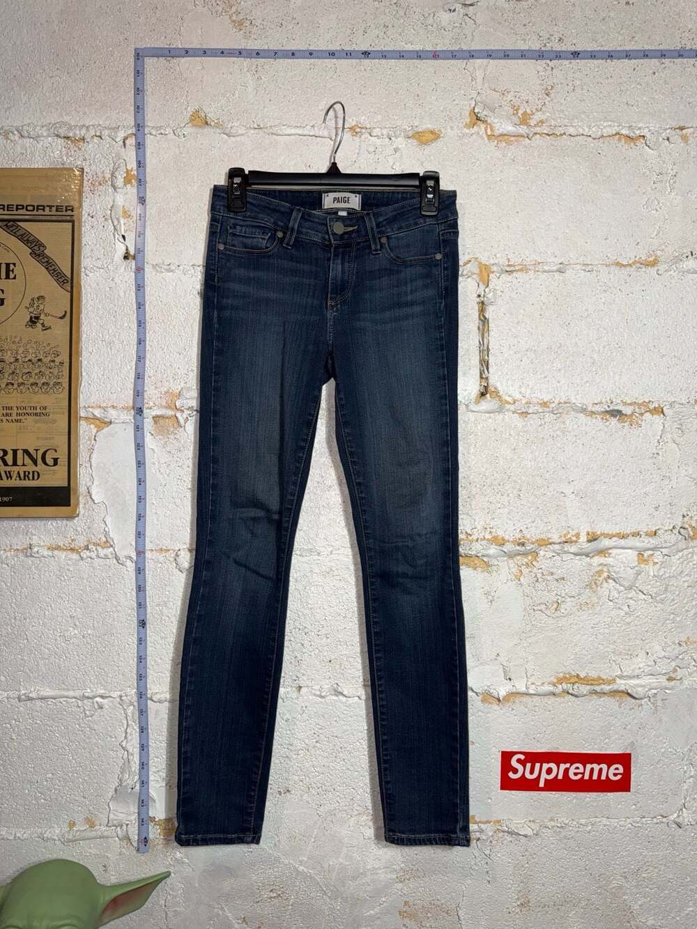 PAIGE Skyline Skinny Jeans Dark Wash Size 25